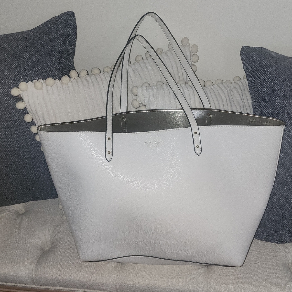 Elegant White Tote Bag
